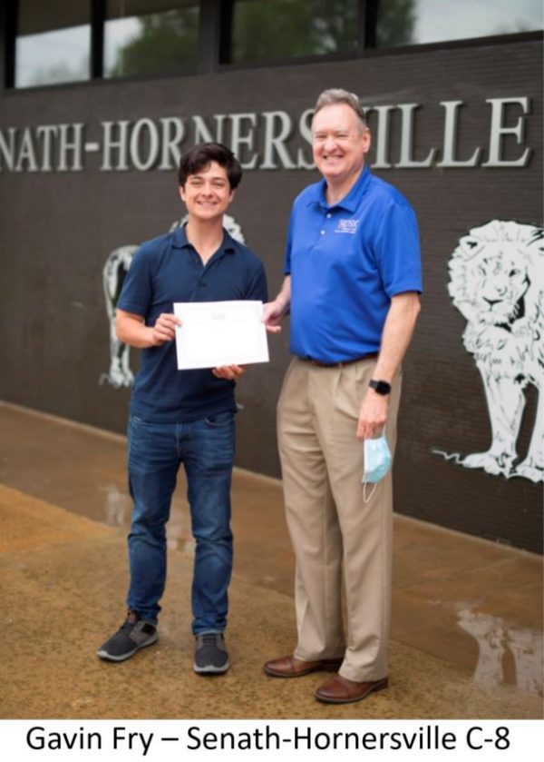 Gavin Fry SenathHornersville C8 • Missouri United School Insurance