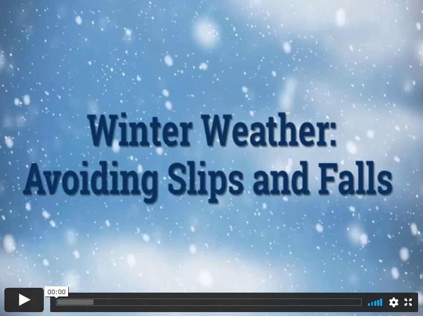 Winter Weather: Avoiding Slips and Falls Video